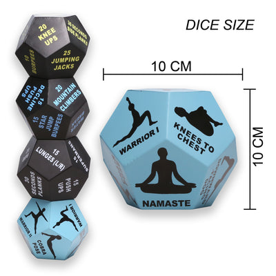 Yoga & Exercise Dice - 3x Circuit, 1x Yoga Dice