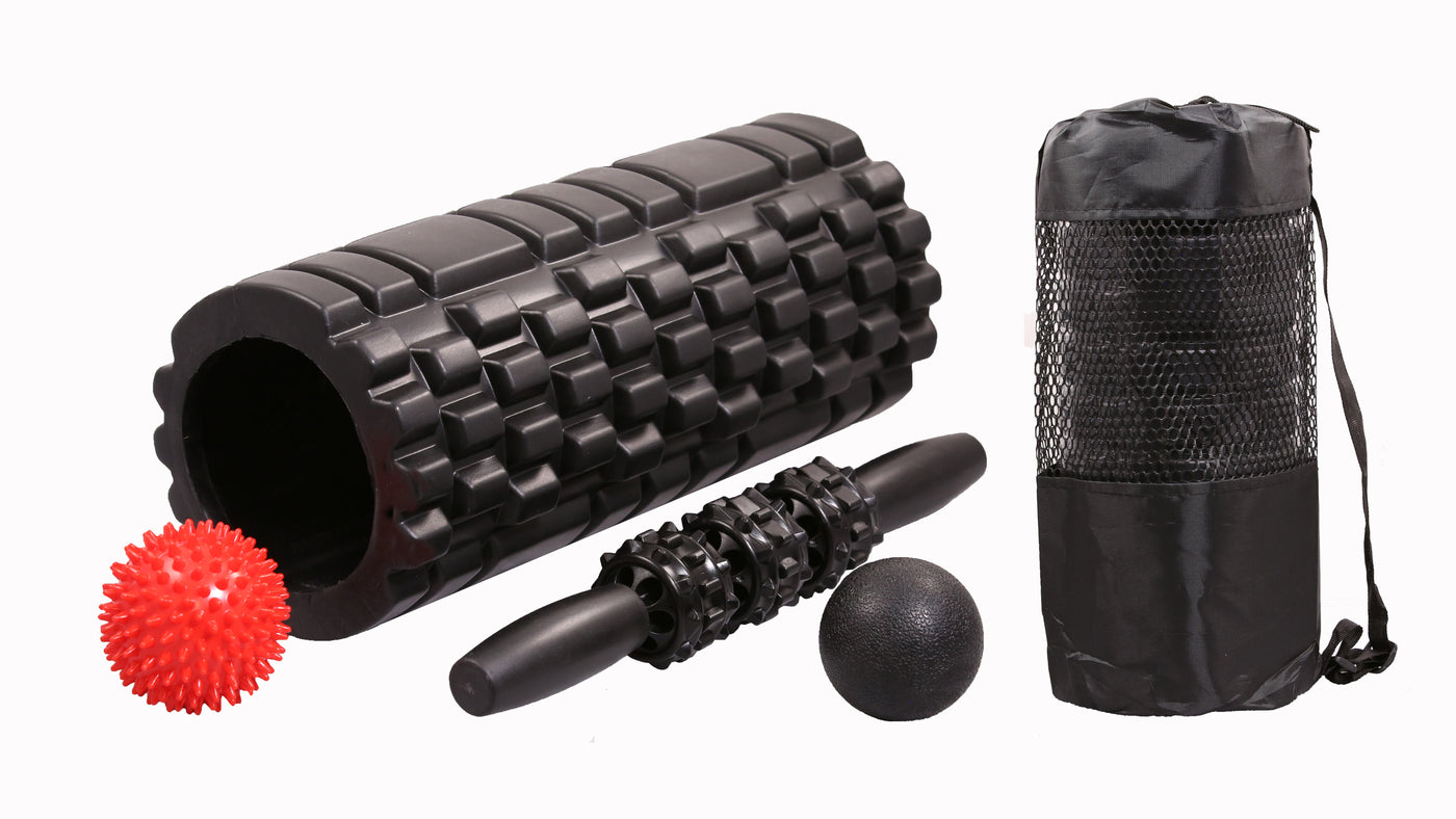 5 in 1 Foam Roller Set Perfect for Physio, Gym, Stretching, Ease Muscle Tension